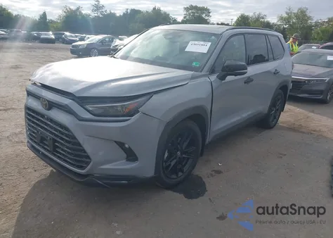 2025 Toyota Grand Highlander Hybrid Nightshade Edition from USA, damaged, VIN 5TDACAB51SS049640